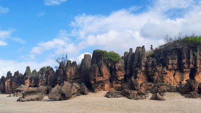 [Formações rochosas das dunas petrificadas]